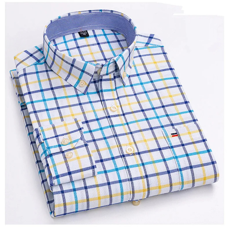 Oxford Cotton Casual Shirt Business - 2024 신사복 셔츠 긴팔 봄 가을