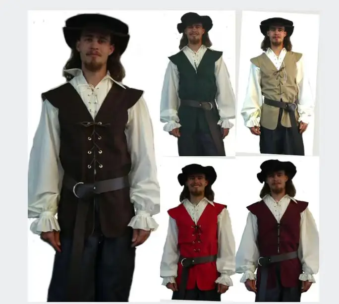중세 스타일 셔츠 러플 고딕 스팀펑크 빅토리아 해적 코 - Medieval Gothic Lace Up Pirate Shirt 리뷰 및 가격